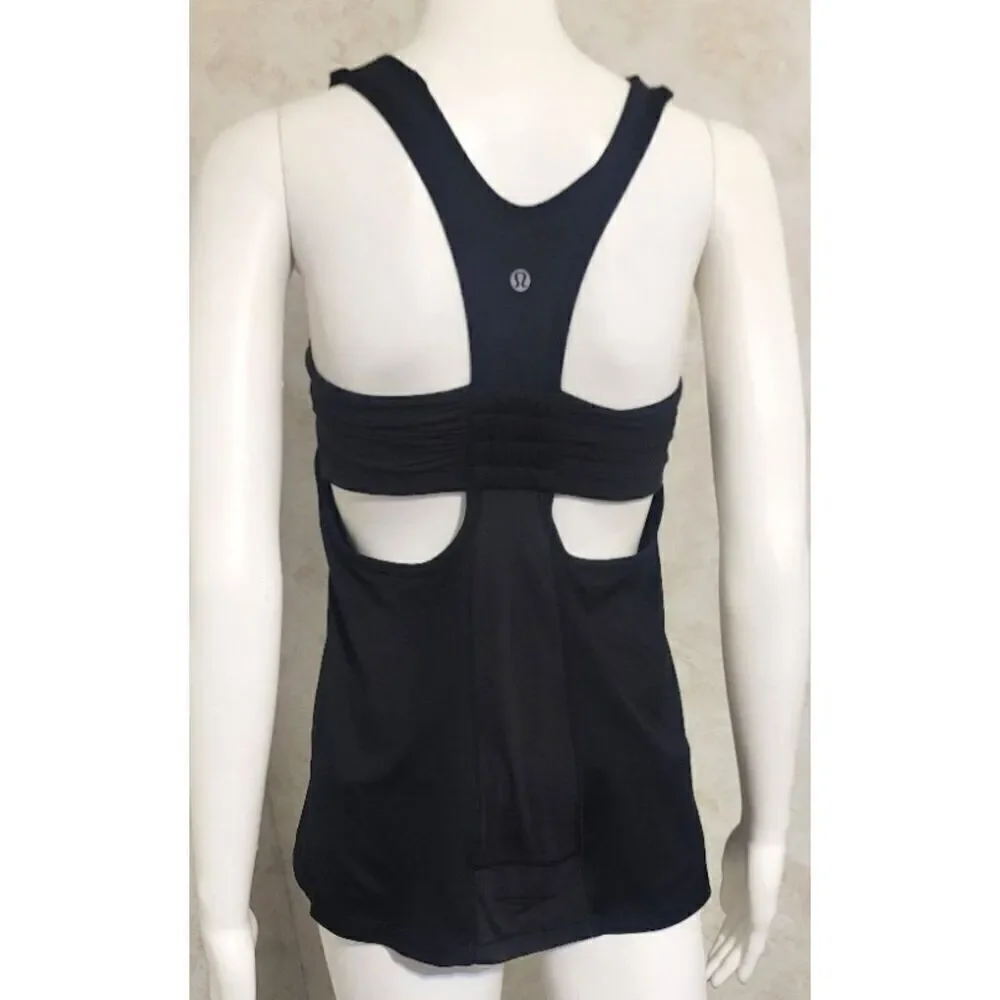 Lululemon Racerback Tank with Exposed Built-in Bra